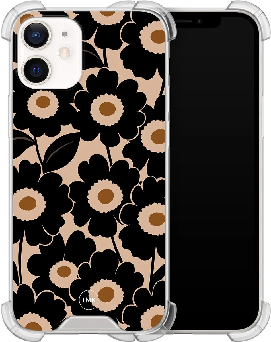 Casevibes iPhone 12 Mini Shockproof Hoesje A/i12m/S/008 - Zwart