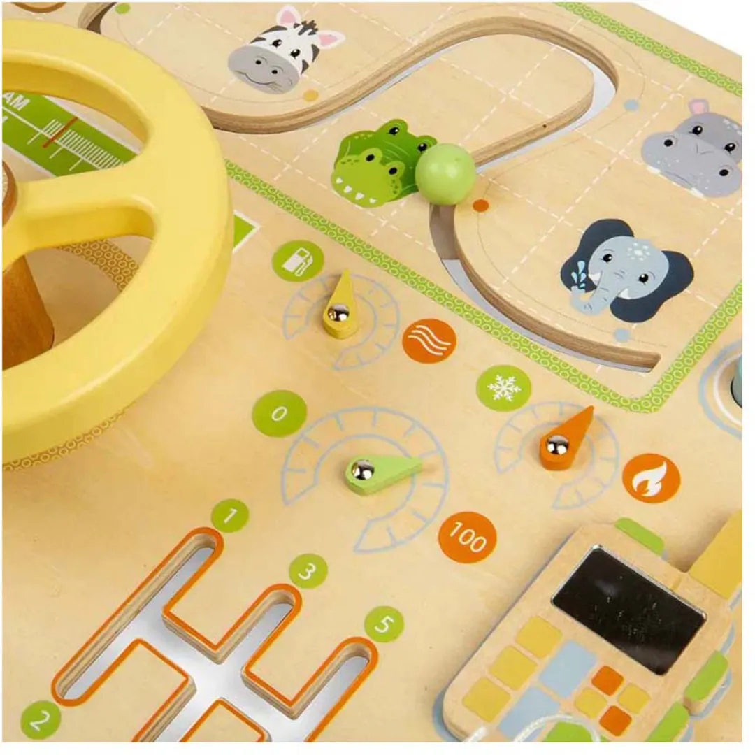 BigJigs speelgoed Jungle Busy Board educatief spel multicolor.