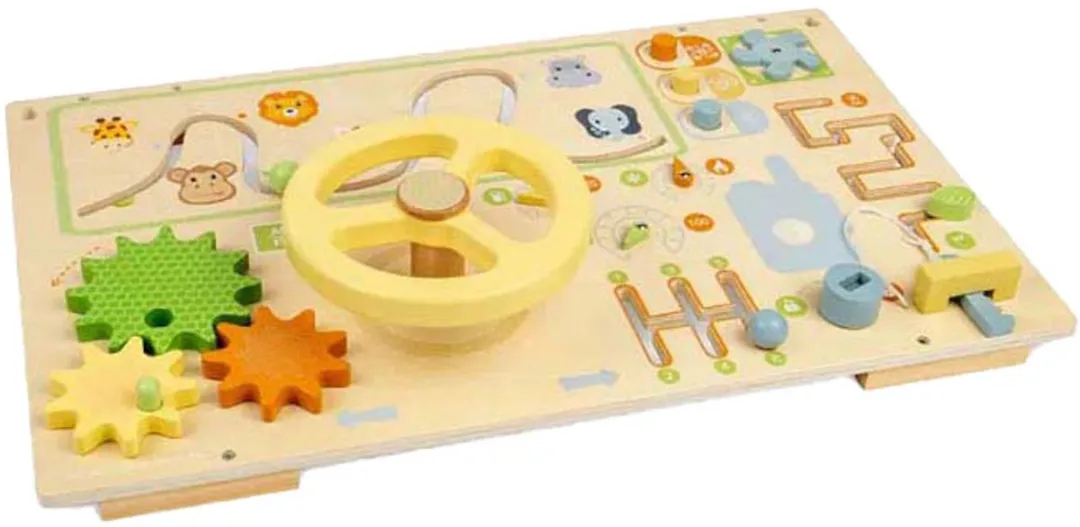 BigJigs speelgoed Jungle Busy Board educatief spel multicolor.