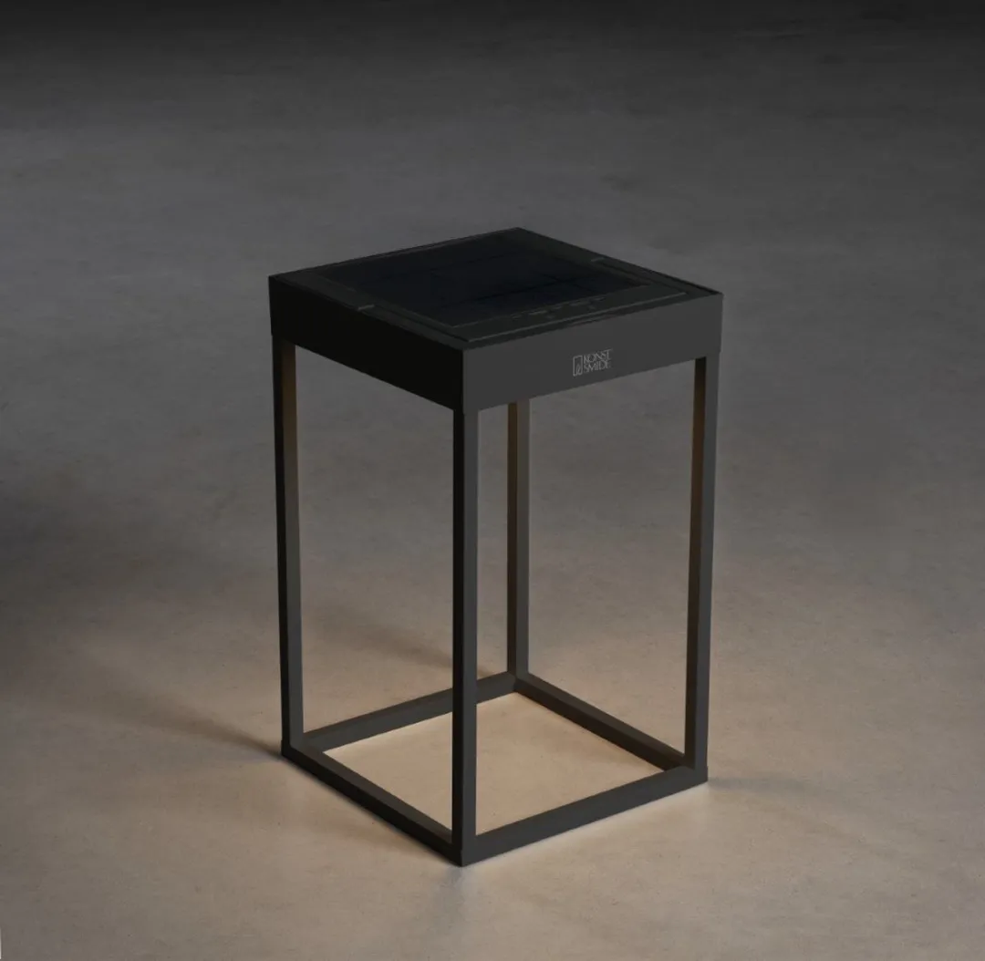 Konstsmide Portofino Tafellamp Buiten Sensor/Solar LED - 2700K/3000K - Zwart