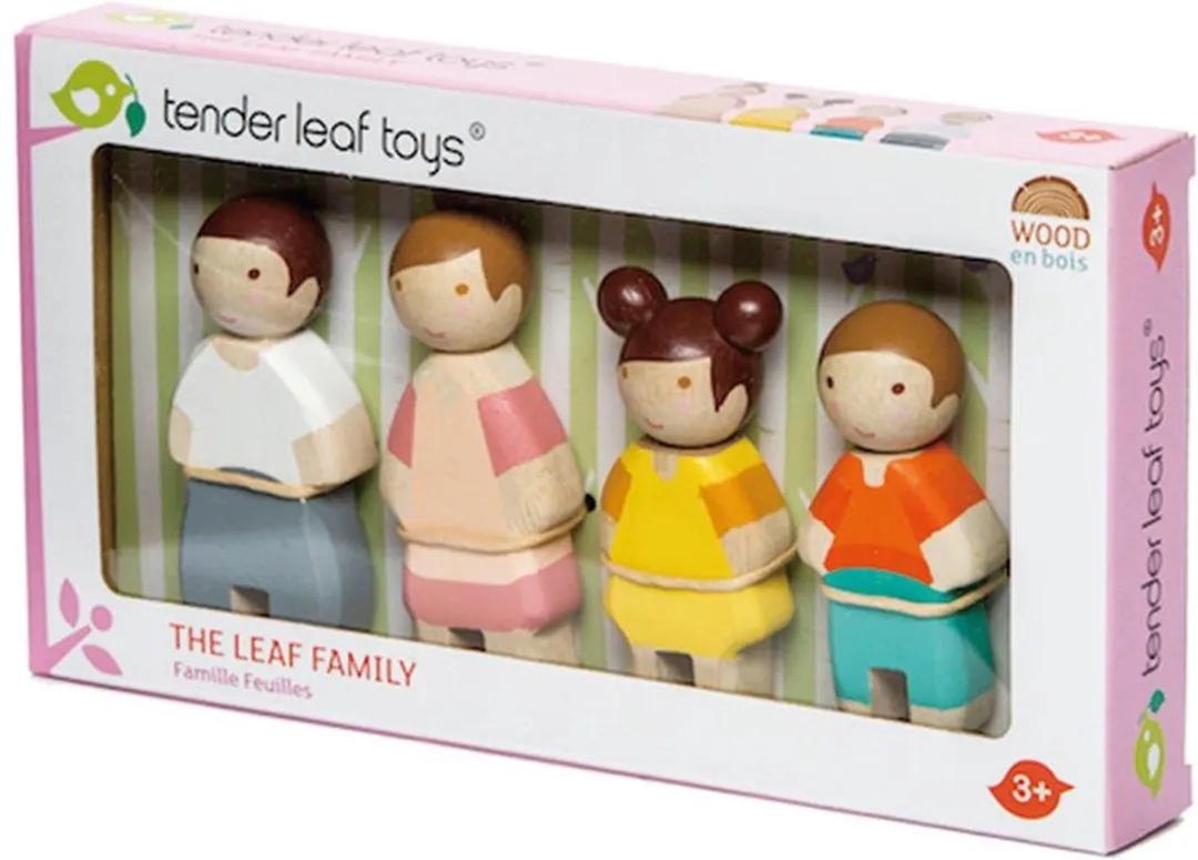 Tender Leaf Toys Poppenhuispoppen Familie 4 Stuks - Multicolor