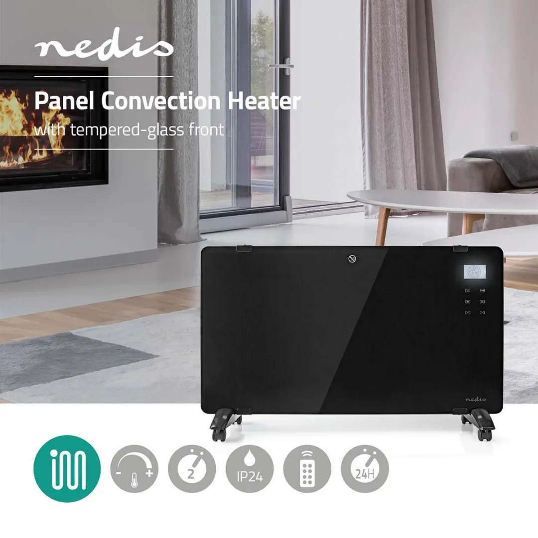 Nedis HTPL20FBK Convectorkachel 2000W - Zwart