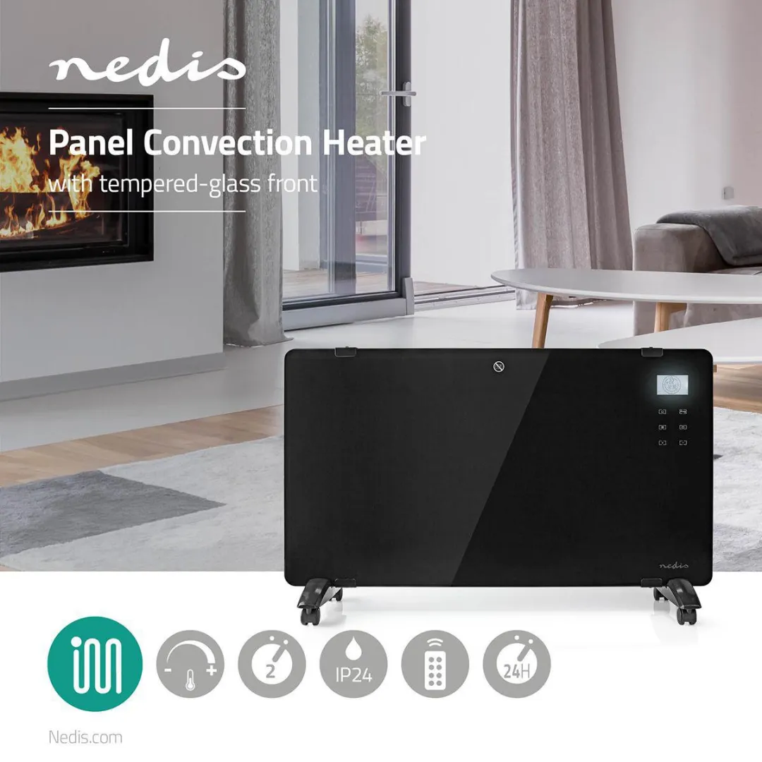 Nedis HTPL20FBK Convectorkachel 2000W - Zwart