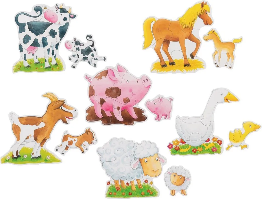 Goki Farm Animals Puzzle 27 Stuks - Multicolor