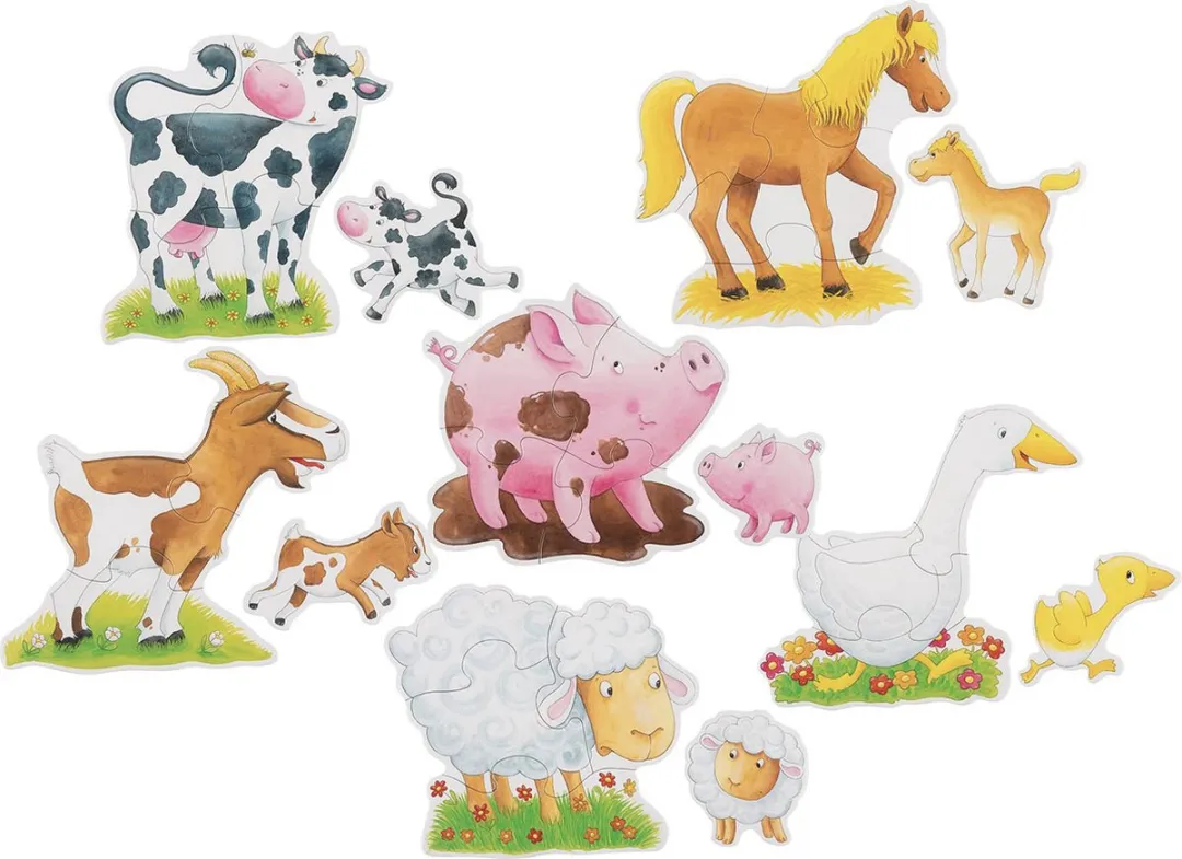 Goki Farm Animals Puzzle 27 Stuks - Multicolor