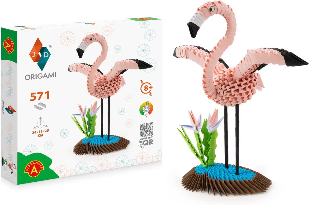 Alexander Toys Origami 3D Flamingo