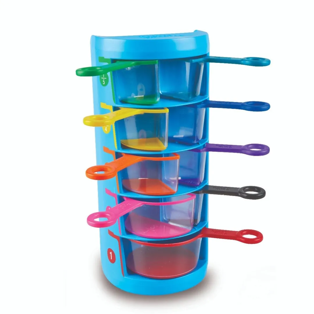 Learning Resources Rainbow Fraction Maatbekers Set 9 Stuks