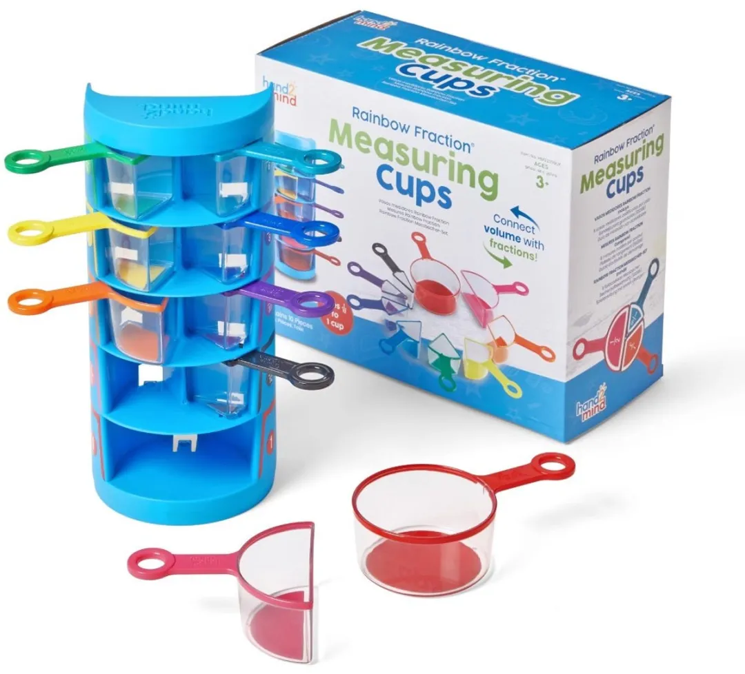 Learning Resources Rainbow Fraction Maatbekers Set 9 Stuks - Multicolor