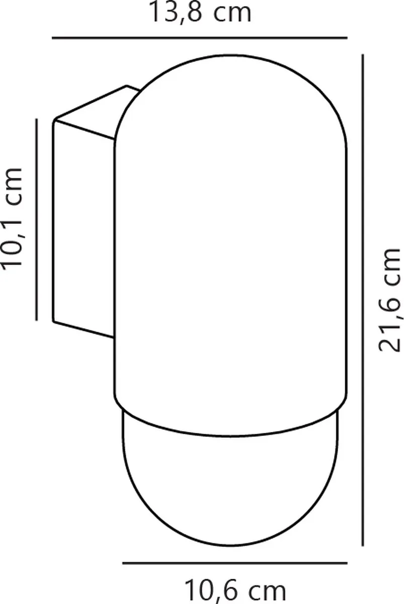 Nordlux Heka Wandlamp E27 - Zwart