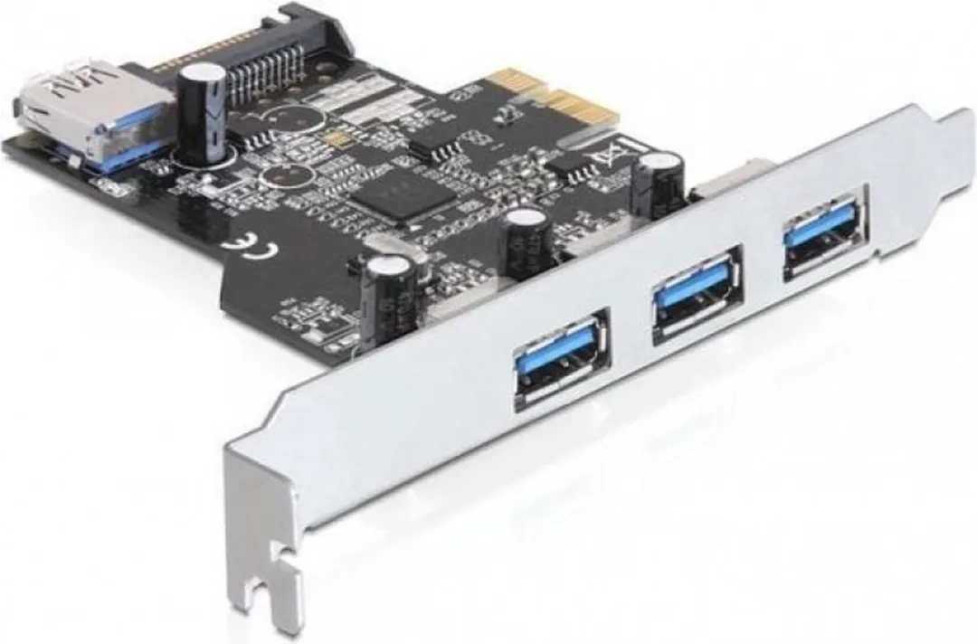 Delock 89301 PCIe Kaart USB 3.0 - 3x Extern + 1x Intern