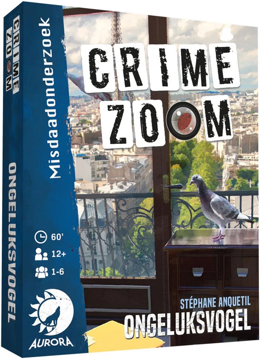 Lucky Duck Games Crime Zoom Case 'Ongeluksvogel' Kaartspel