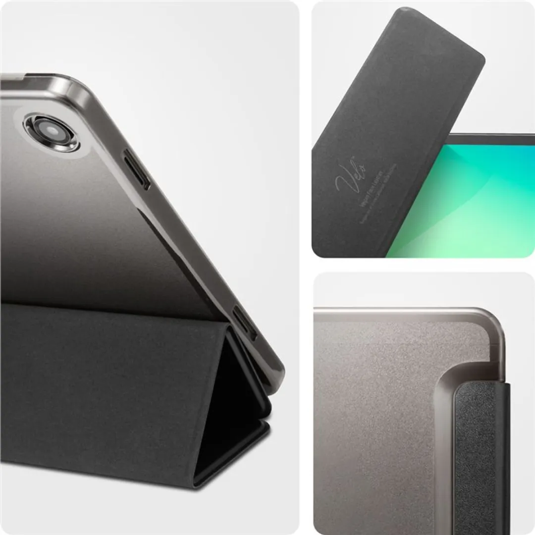 Spigen Smart Fold Bookcase 8800283316865 - Samsung Galaxy Tab A9/A11 Plus - Zwart