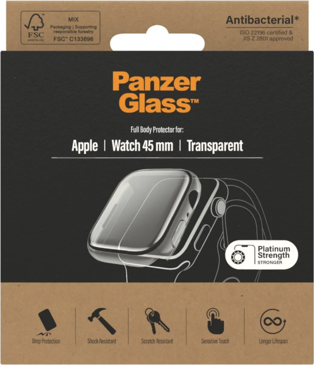 PanzerGlass PZ-3659 Apple Watch Full Body Protector 45mm - Transparant