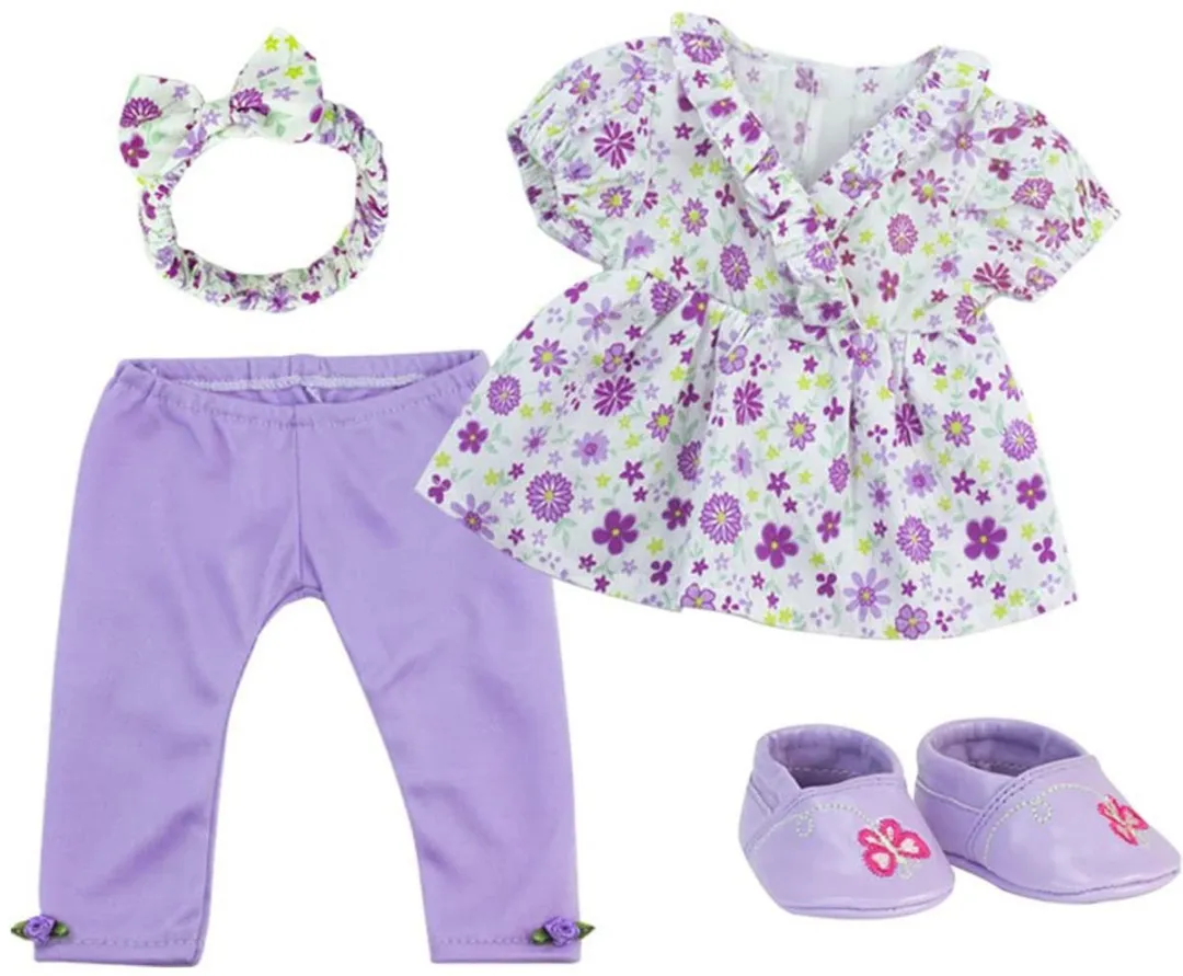 Sophia's by Teamson Kids Poppenkledingset Bloemen XS - Babypop