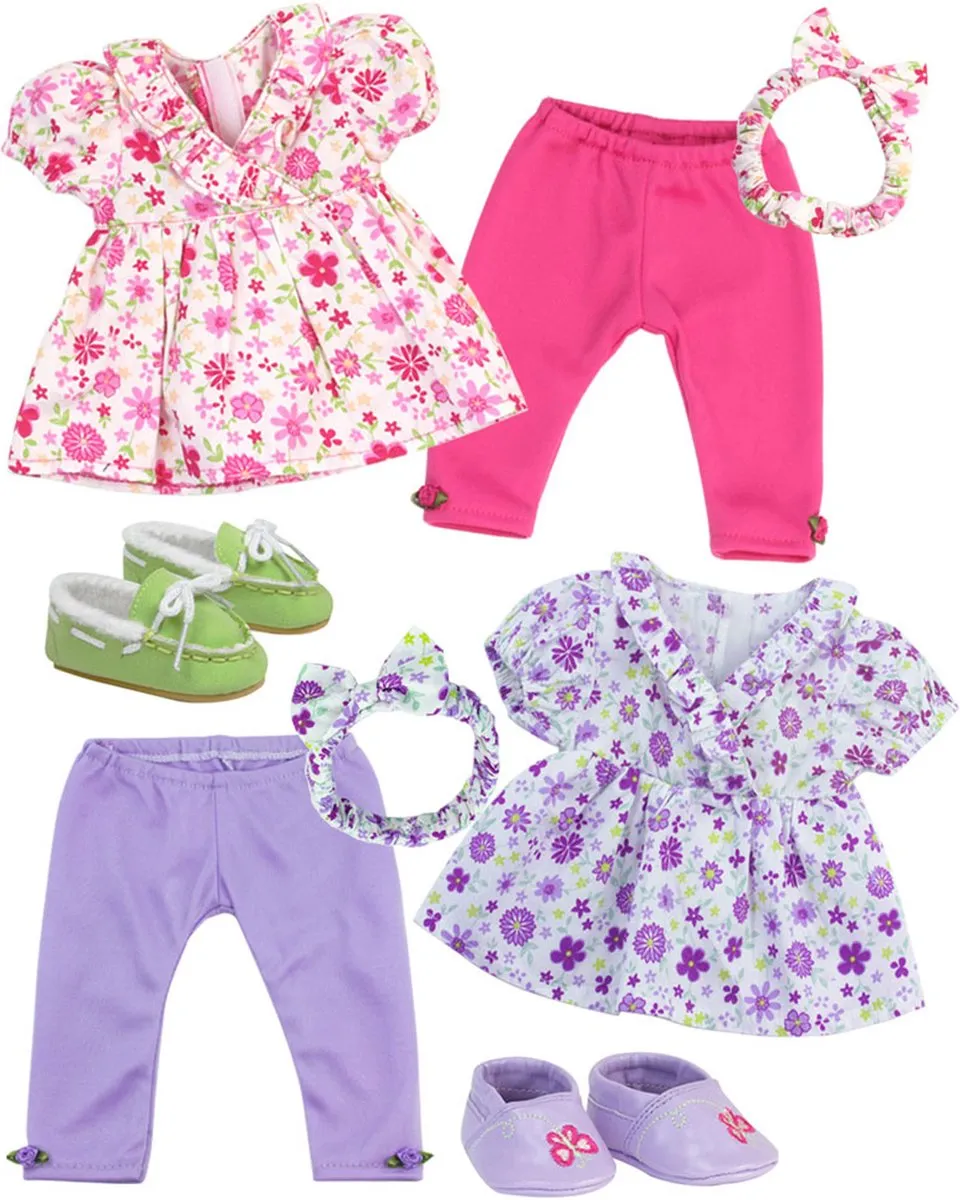 Sophia's by Teamson Kids Poppenkledingset Bloemen XS
