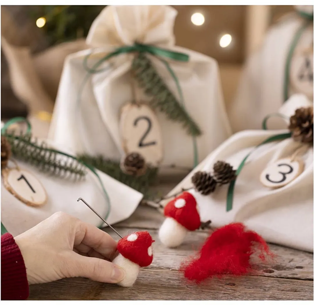 Creativ Company Adventskalender Vilten Multicolor - 4 Stuks