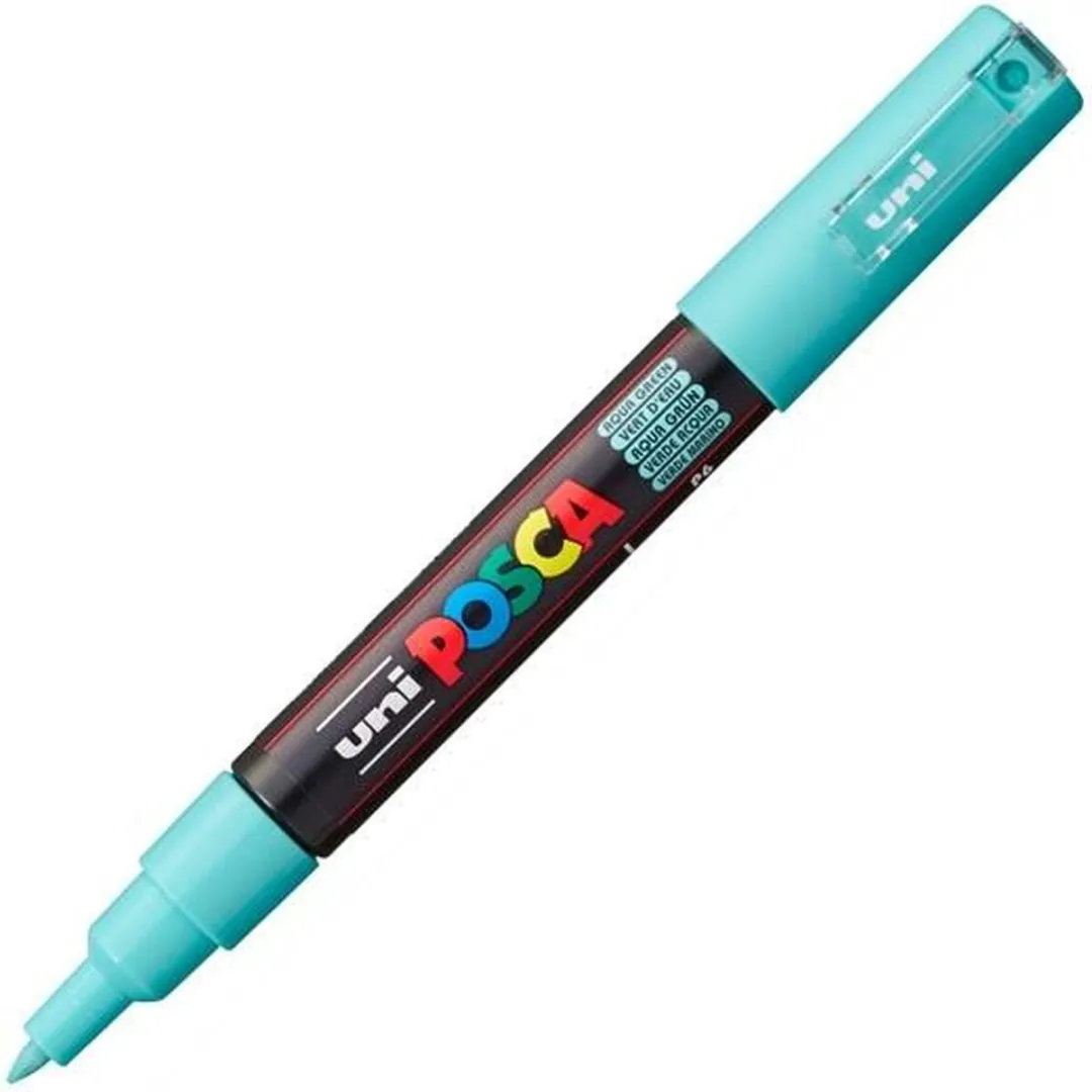 Posca PC-1M Markeerstift - Zee Groen/Blauw - 6 Stuks