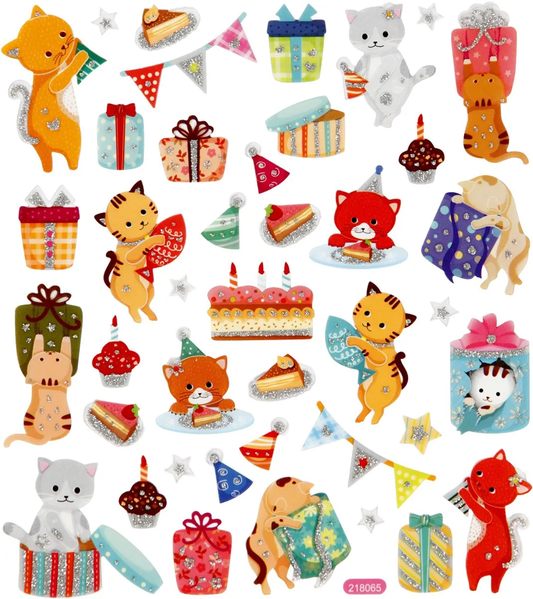 Creativ Company Verjaardag Katten Stickers
