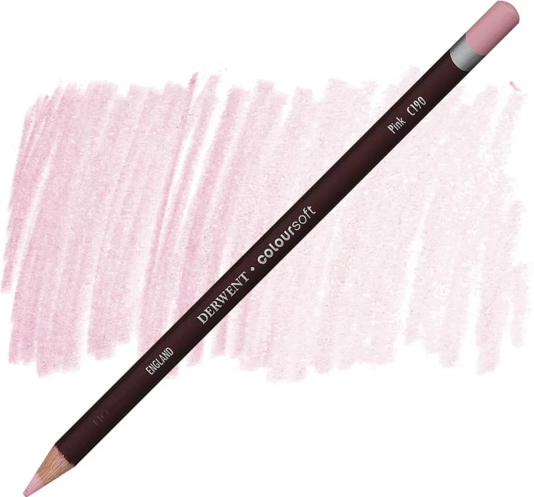 Derwent Coloursoft Potlood Pink C190