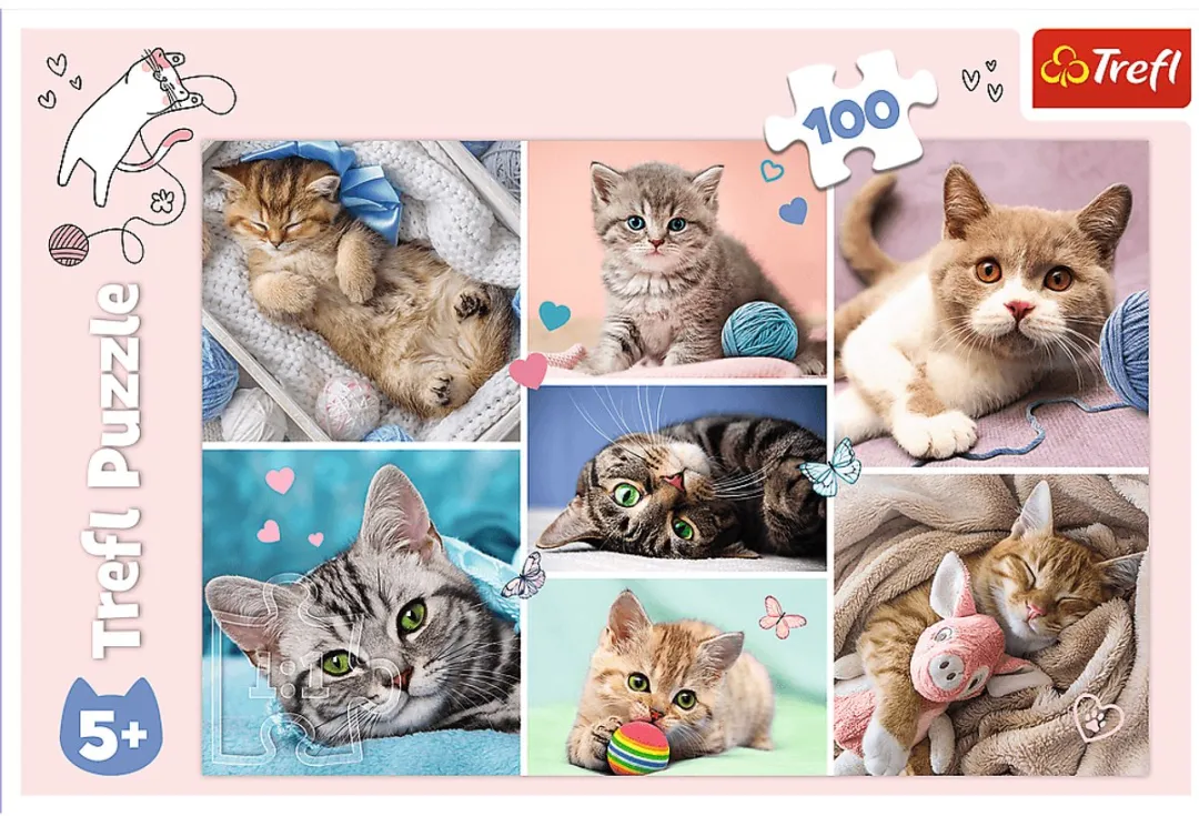Trefl Legpuzzel Kattenwereld 100 Stuks - Multicolor