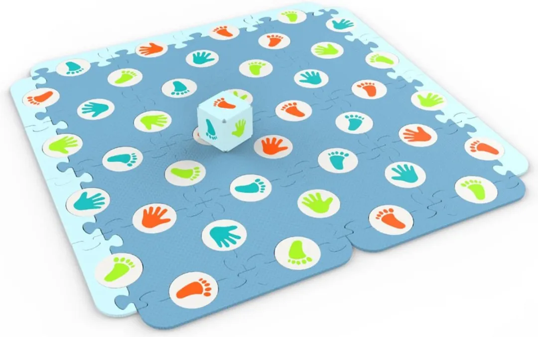Knorrtoys Puzzelmat Krabbelmemory - Blauw/Groen/Rood