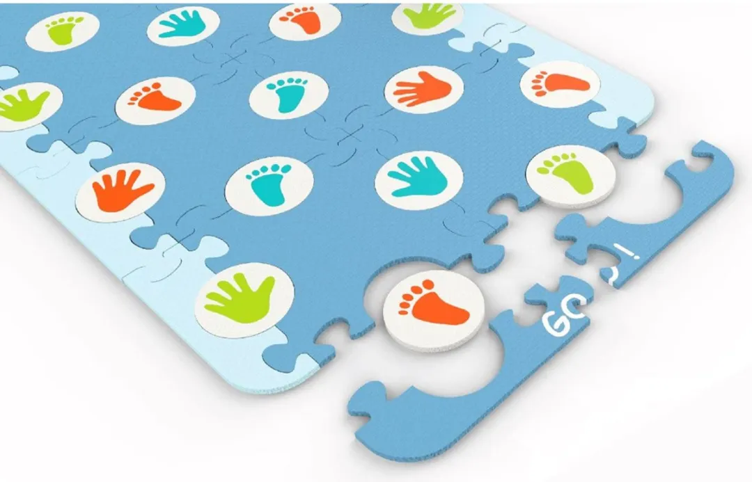 Knorrtoys Puzzelmat Krabbelmemory - Blauw/Groen/Rood