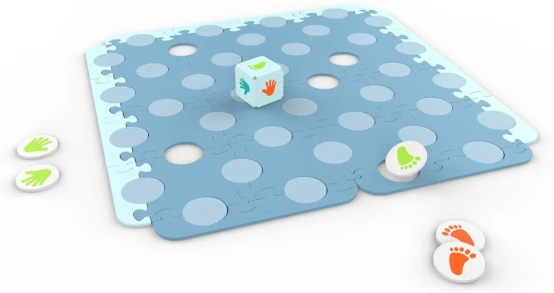 Knorrtoys Puzzelmat Krabbelmemory - Blauw/Groen/Rood