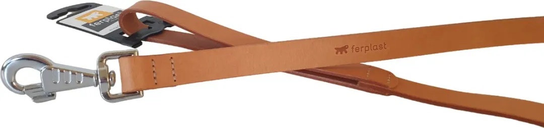 Ferplast Natural Hondenriem Leder - 20mm x 120cm Beige - afbeelding 6 van 6