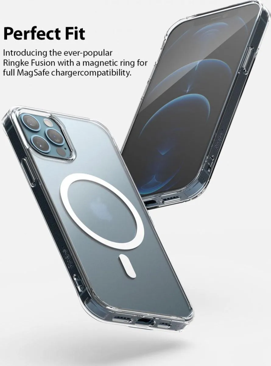 Ringke Fusion Magnetic Hoesje iPhone 12/12 Pro - Transparant