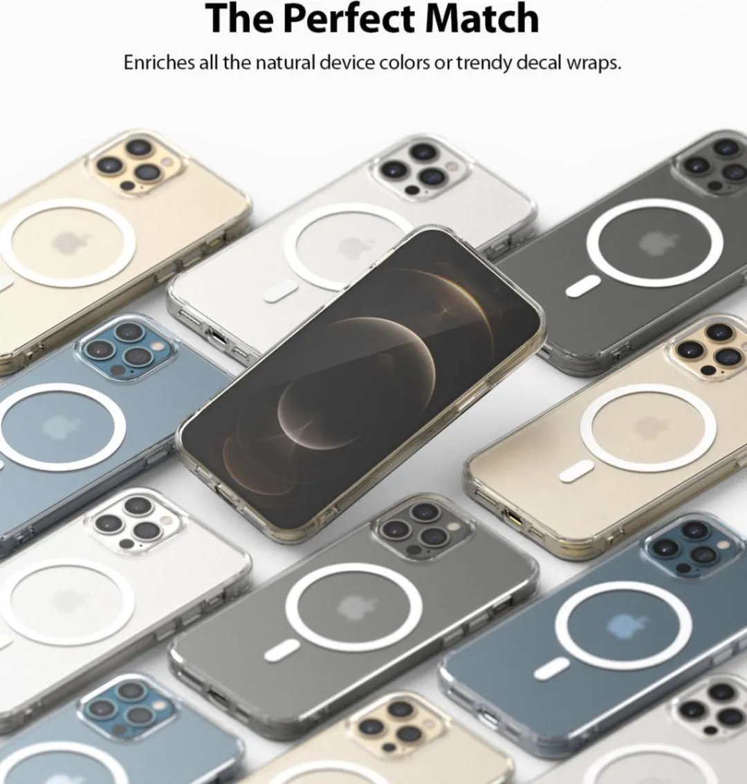 Ringke Fusion Magnetic Hoesje iPhone 12/12 Pro - Transparant - afbeelding 6 van 6