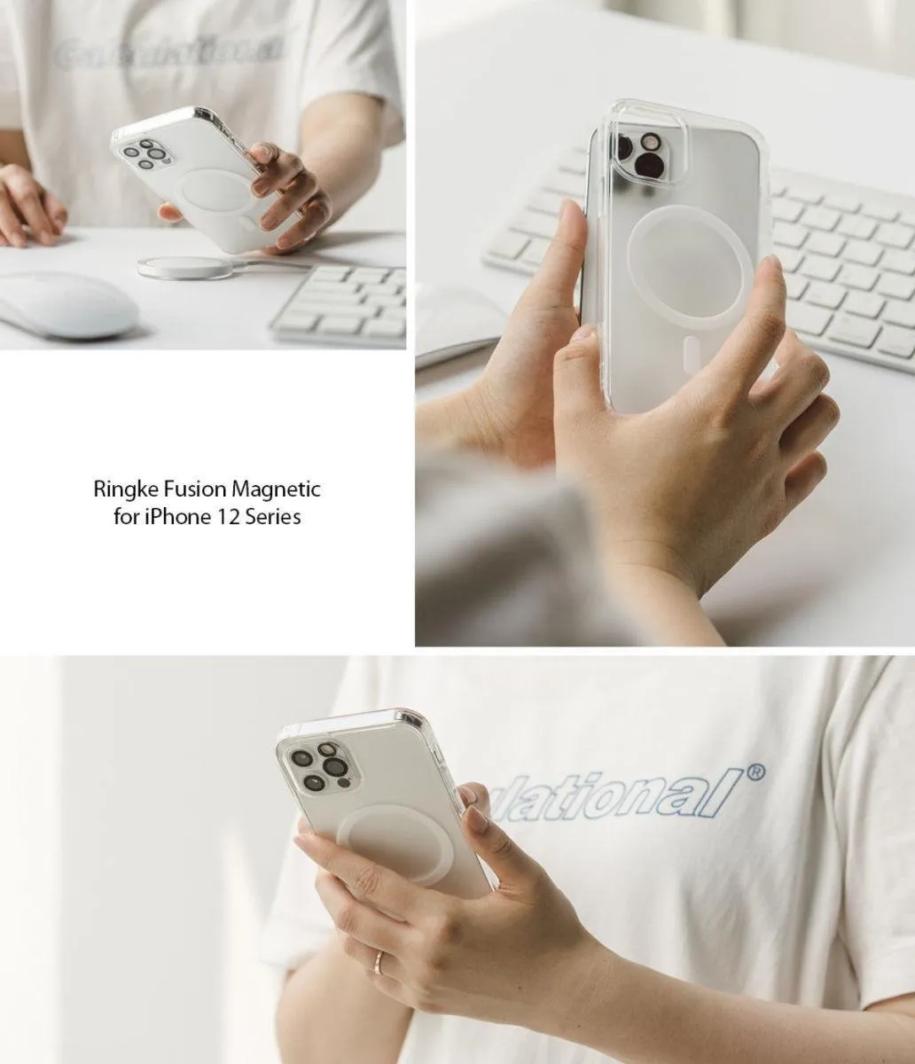 Ringke Fusion Magnetic Hoesje iPhone 12/12 Pro - Transparant