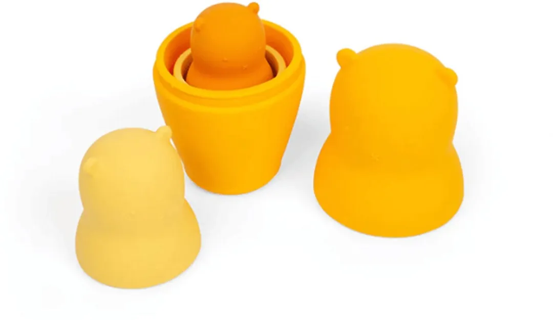 BIGJIGS Nesting Bears Bijtspeelgoed - Geeltinten