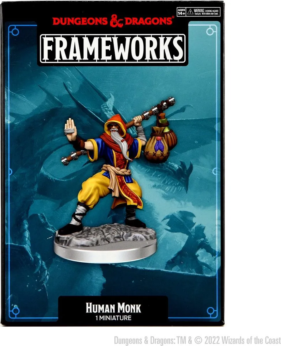 Wizkids D&D Frameworks Human Monk Male