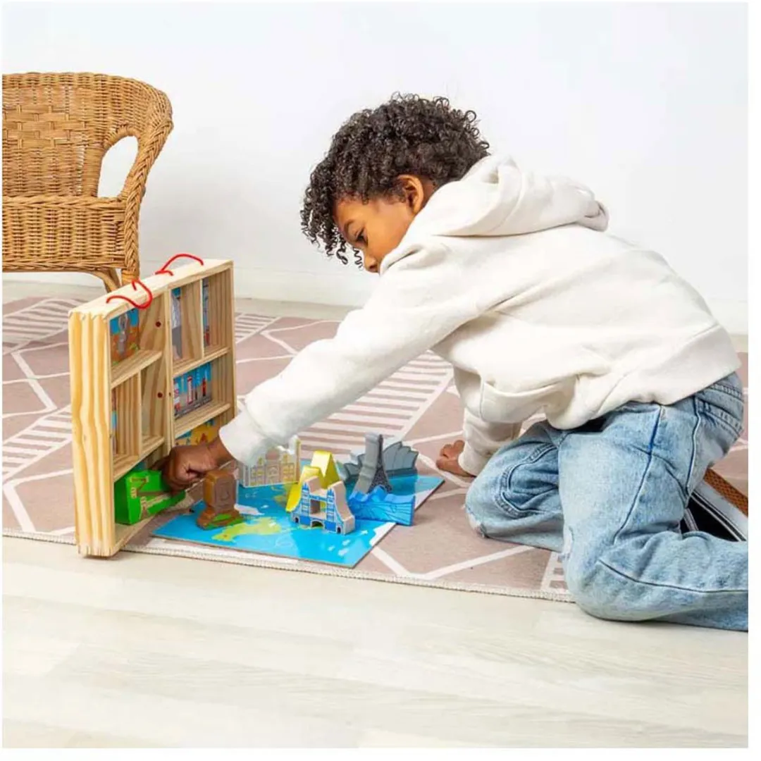 BIGJIGS Houten Reis Speelset - 10 Stuks - Poppenhuispop