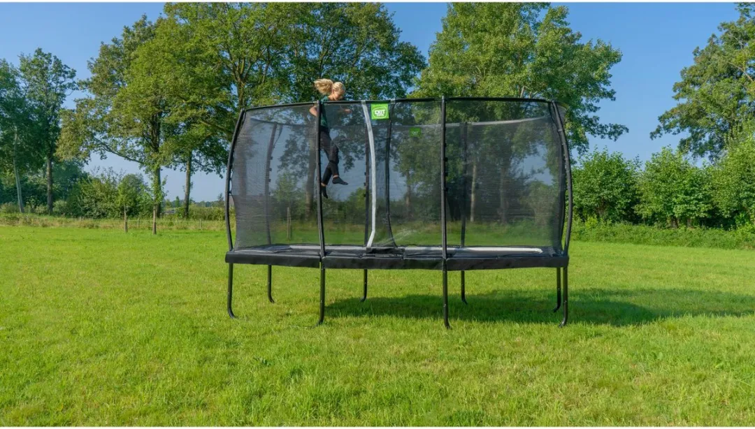 EXIT Allure Premium Trampoline 244x427cm - Zwart