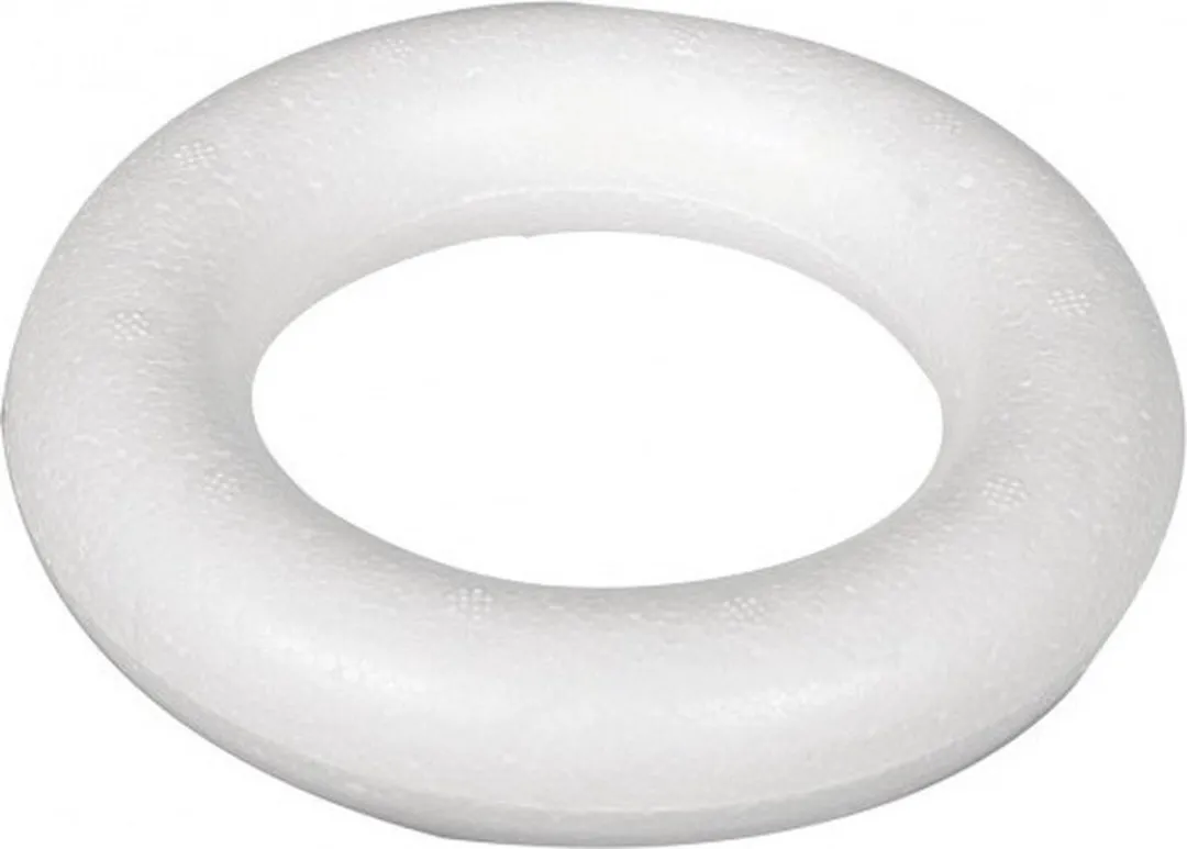 Rayher Piepschuim Ring 15cm - 5 Stuks Wit