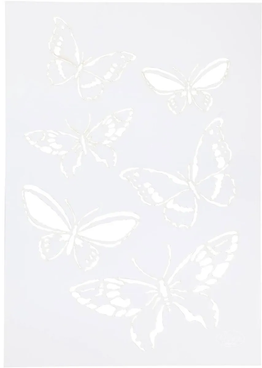 Viva Decor Vlinders Sjabloon A4 - 210x297mm