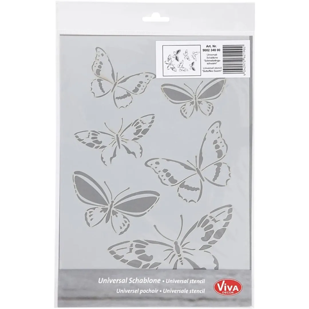 Viva Decor Vlinders Sjabloon A4 - 210x297mm