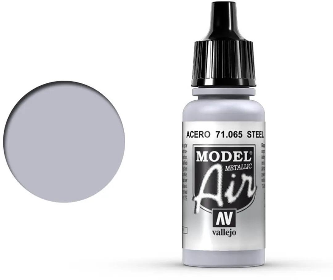 Vallejo Model Air Steel Acrylverf 17ml