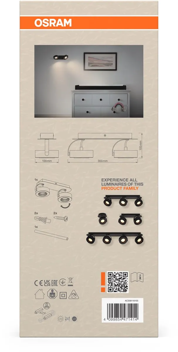 Osram Decor Spot Venus 10,5W - Zwart