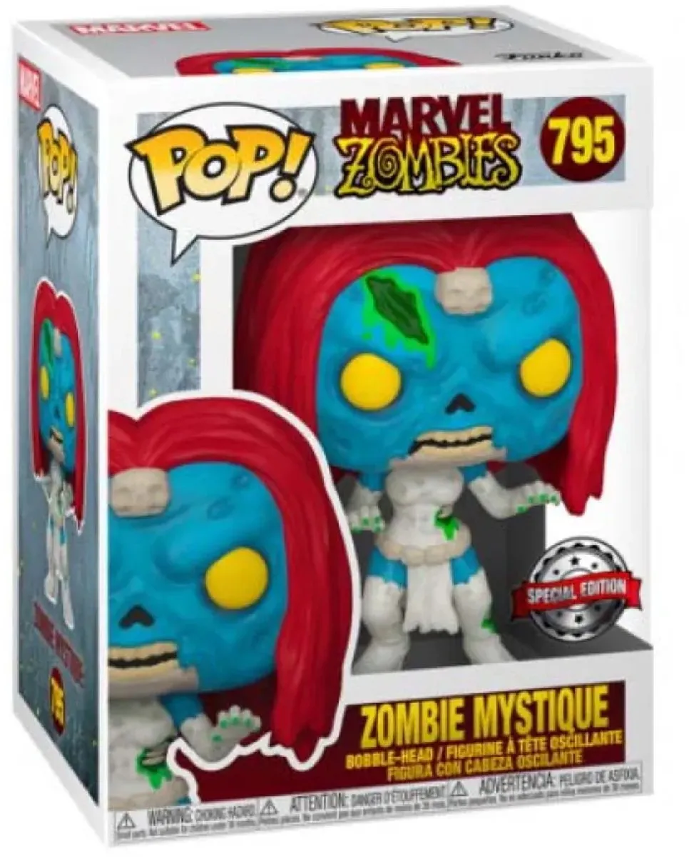 Funko Pop! Marvel Zombies Mystique #795 Exclusief - Blauw