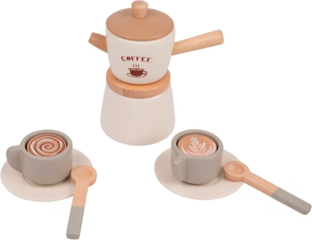 Playing Kids Houten Koffieset