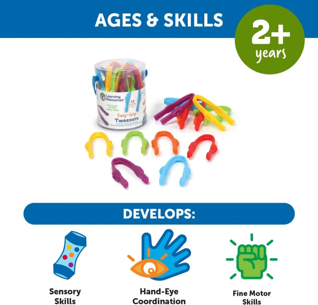 Learning Resources Easy-Grip Pincet Multicolor