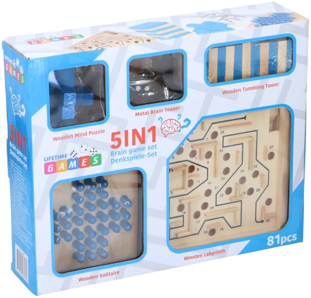 Lifetime Games Hersenkraker Denkspelset 5-in-1 - 26656