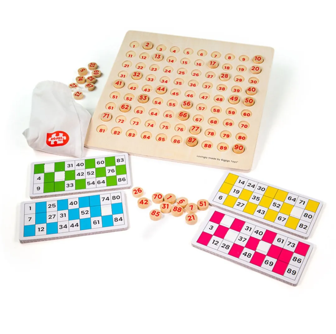 BIGJIGS Bingo Spel Houten