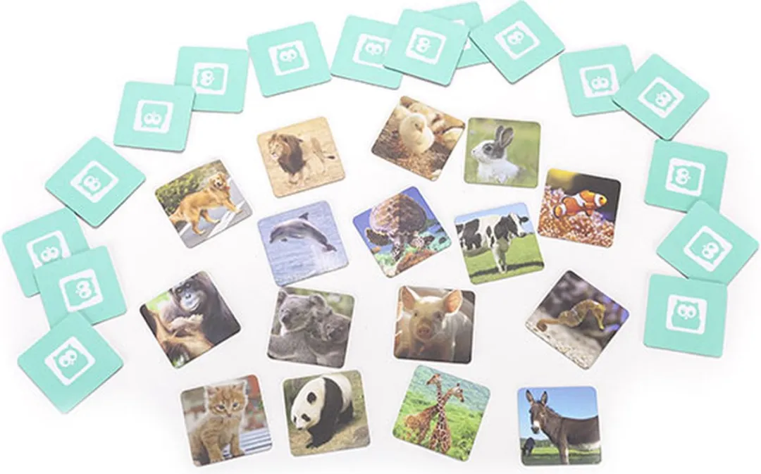 Eurekakids Animal Memo Dierenkaartspel - 2 Spelers