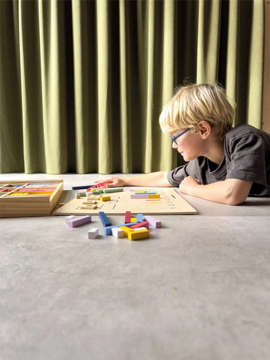Small Foot Houten Leerbox Rekenstaven Blokjes 12559