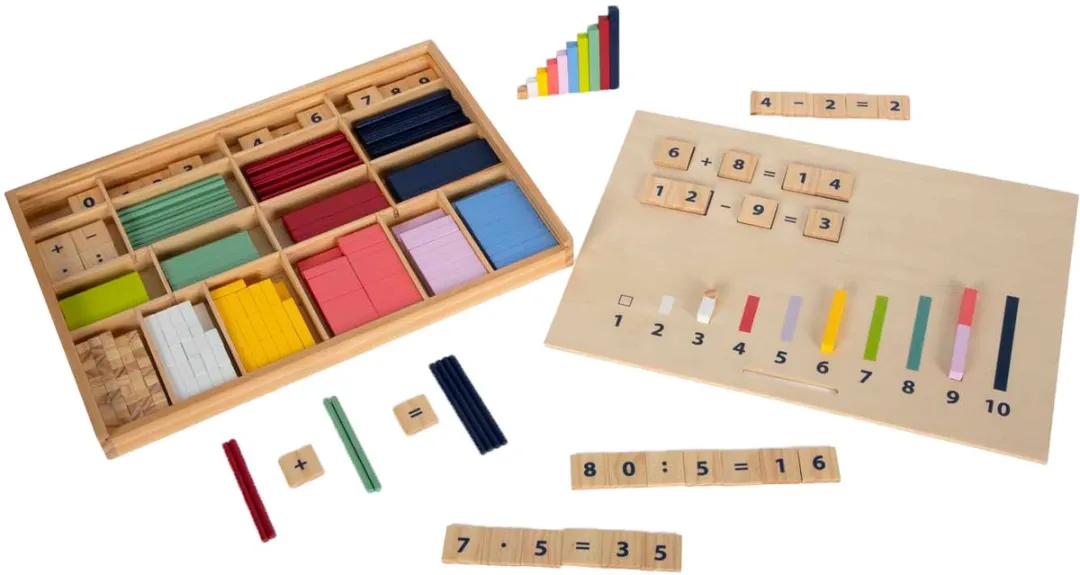 Small Foot Houten Leerbox Rekenstaven Blokjes 12559