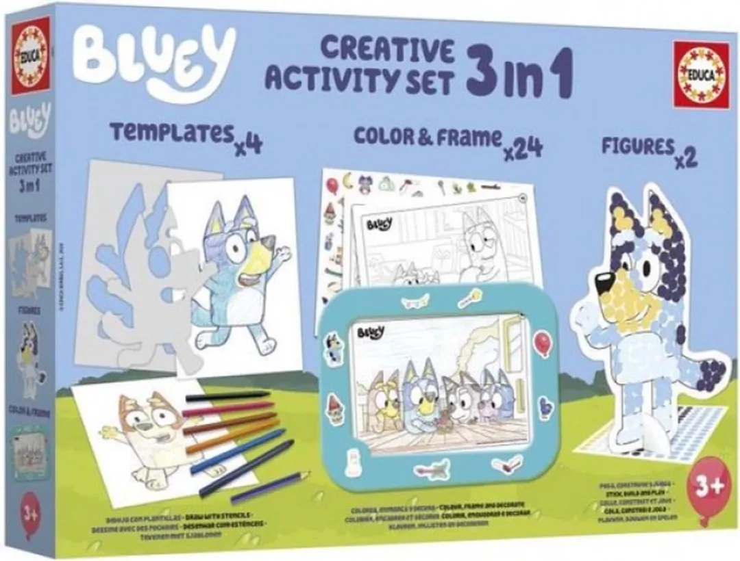 Educa Bluey Creatieve Set 19887 - 24 Stuks - Diverse kleuren