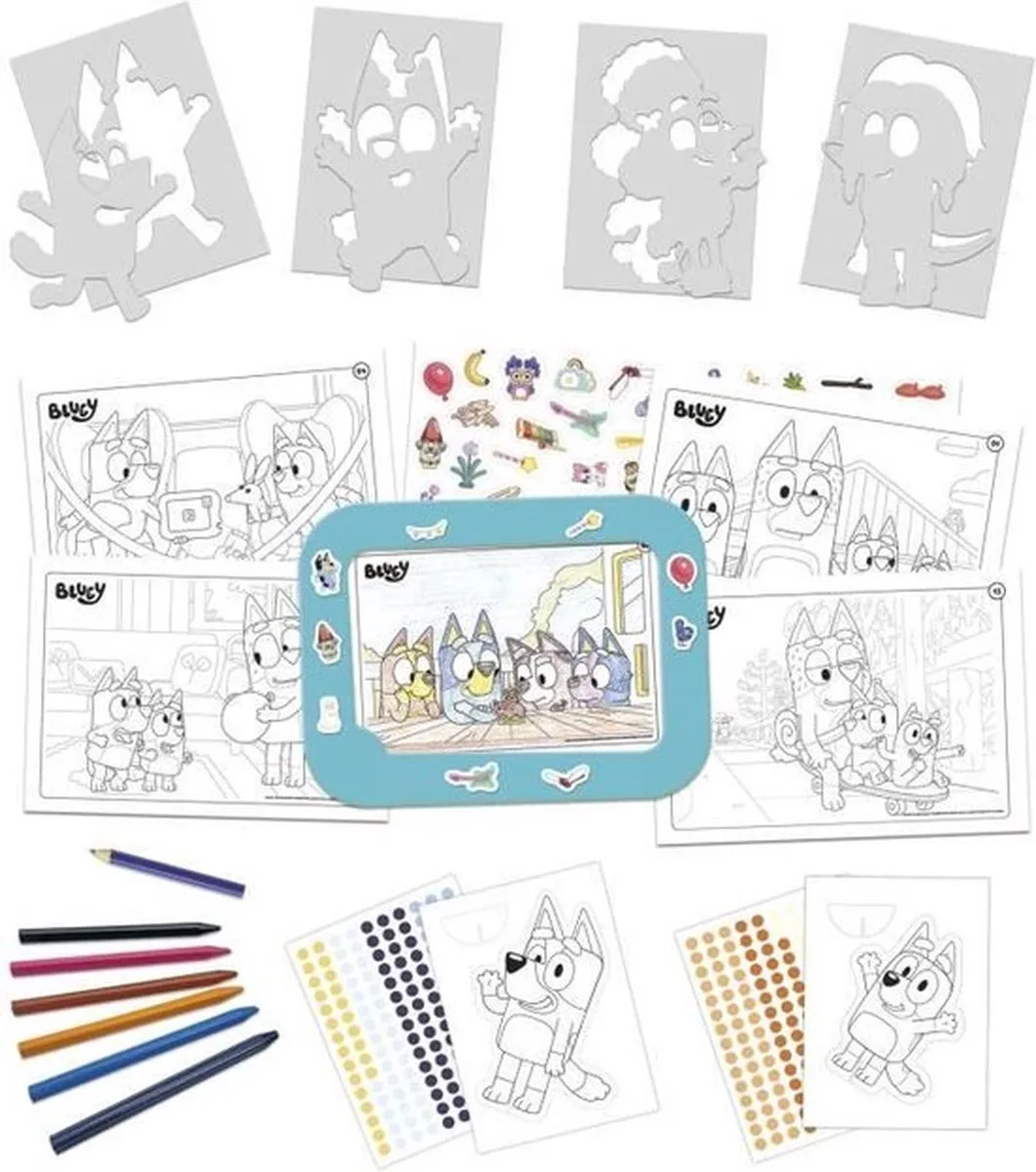 Educa Bluey Creatieve Set 19887 - 24 Stuks - Diverse kleuren